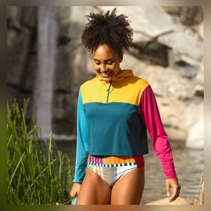 Nani Sunshade 1/4 Zip Hoodie - Ibiza Size XL